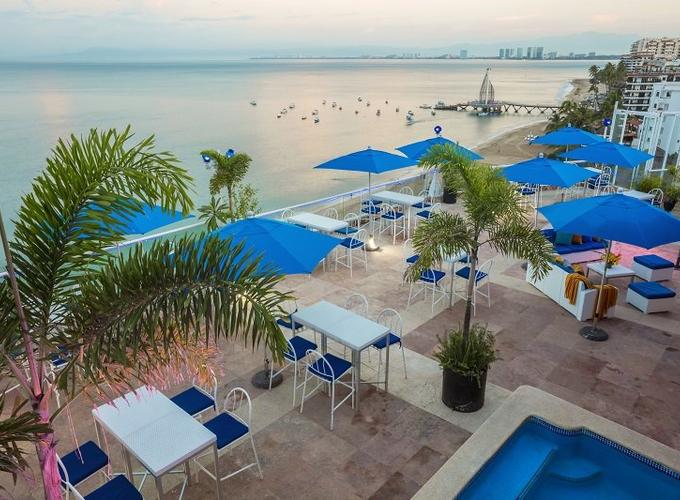 The Rooftop Bar Blue Chairs Beachfront Resort Puerto Vallarta - Adults Only Mexico The Rooftop Bar Blue Chairs Beachfront Resort Puerto Vallarta - Adults Only Mexico