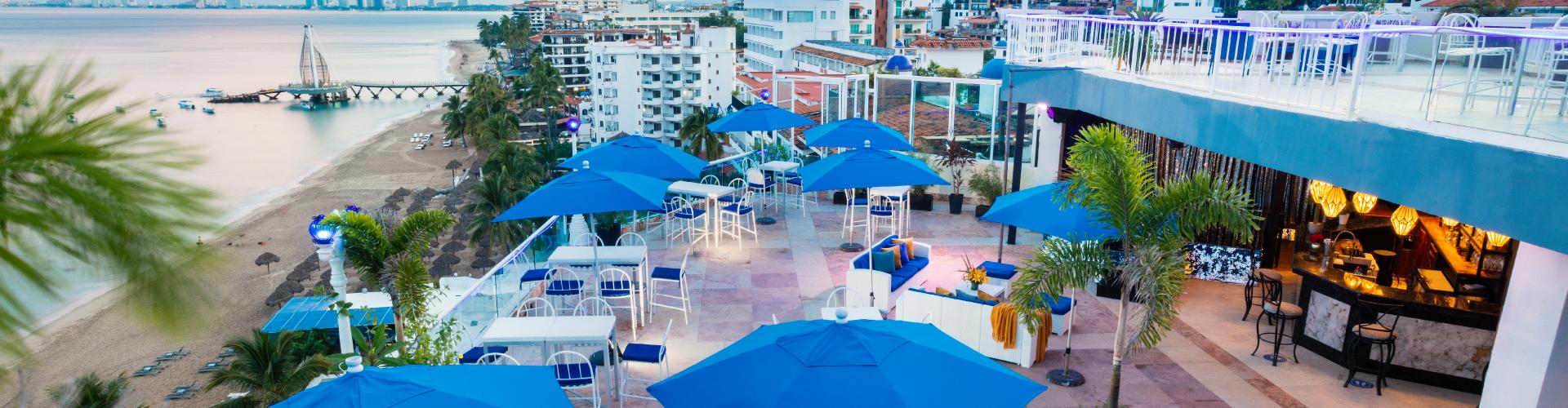 Blue Chairs Beachfront Resort Puerto Vallarta - Mexico - Restaurante detalle Blue Chairs Beachfront Resort Puerto Vallarta - Mexico - Restaurante detalle